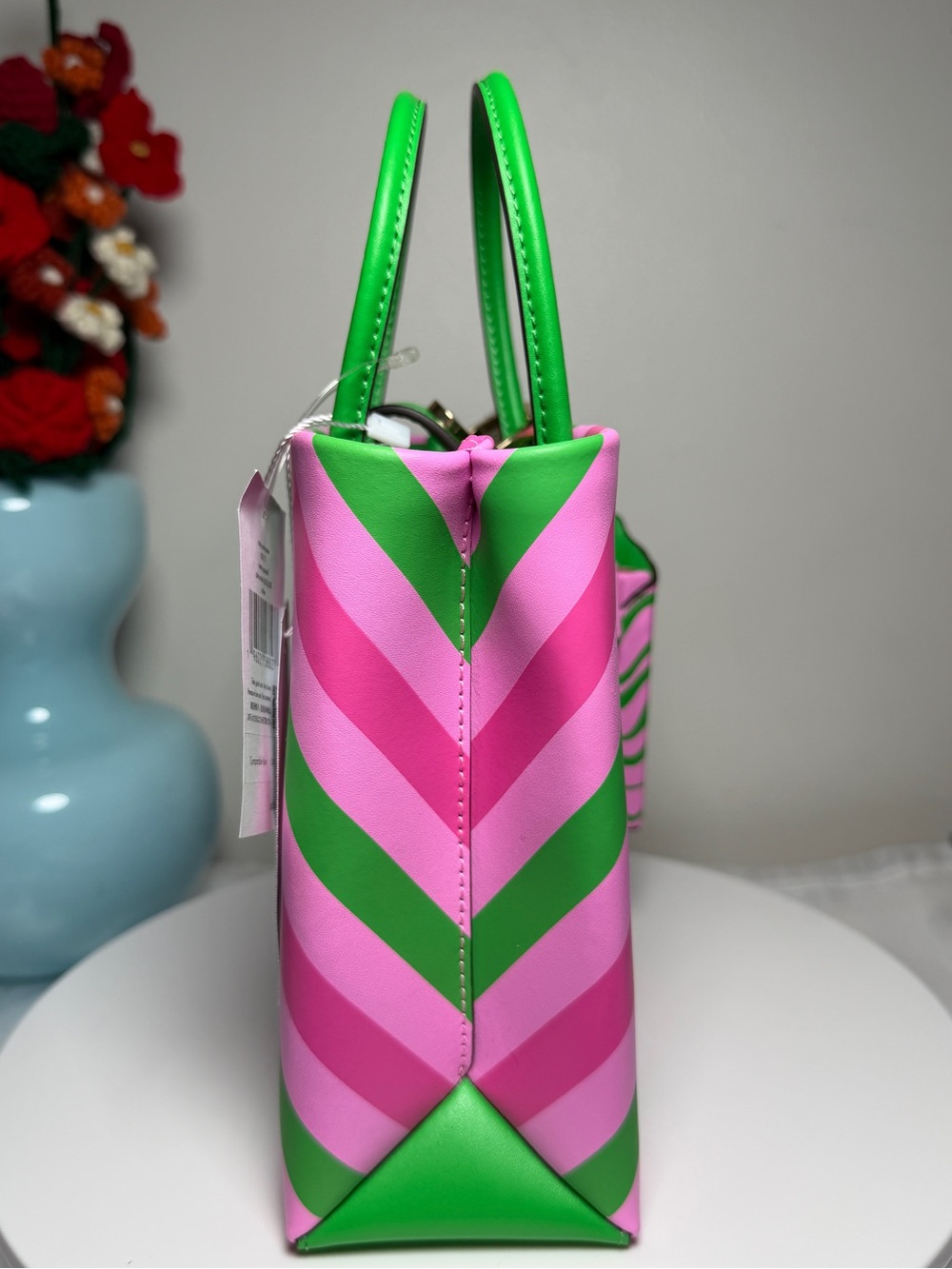 kate spade Strawberry Gum Graphic Handbag, wallet & bag charm NWT - Picture 6 of 13